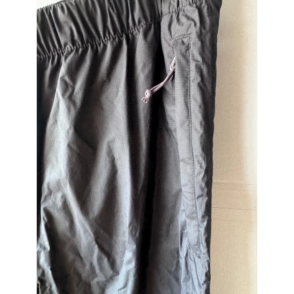 The North Face HyVent DT Black Waterproof Ripstop Rain Pants XL Full Side Zip